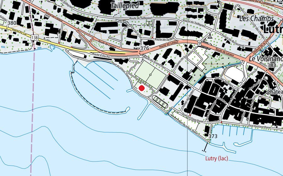 Mappa con la posizione di Beach-volley (Campo sportivo)