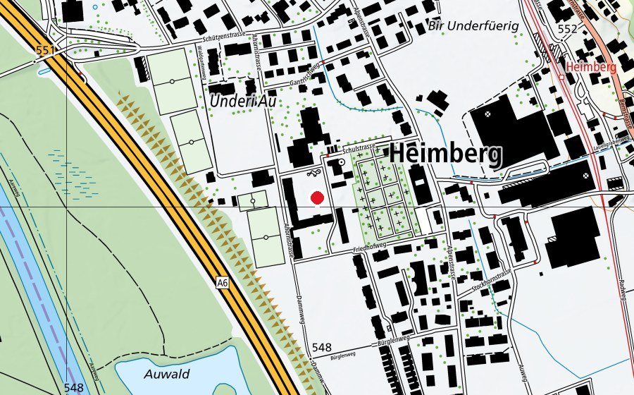 Map showing the location of Beachvolley Oberstufenschule Untere Au (Sports field)