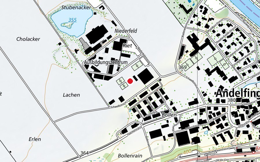 Carte indiquant l’emplacement de Beachvolleyball (Terrain de sport)