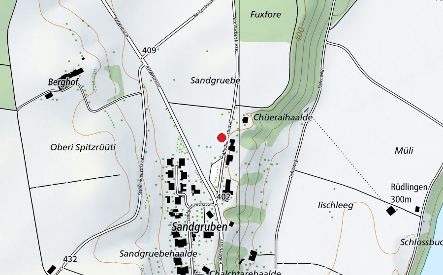 Karte mit dem Standort von Begegnungszentrum Rüdlingen (Sportplatz)