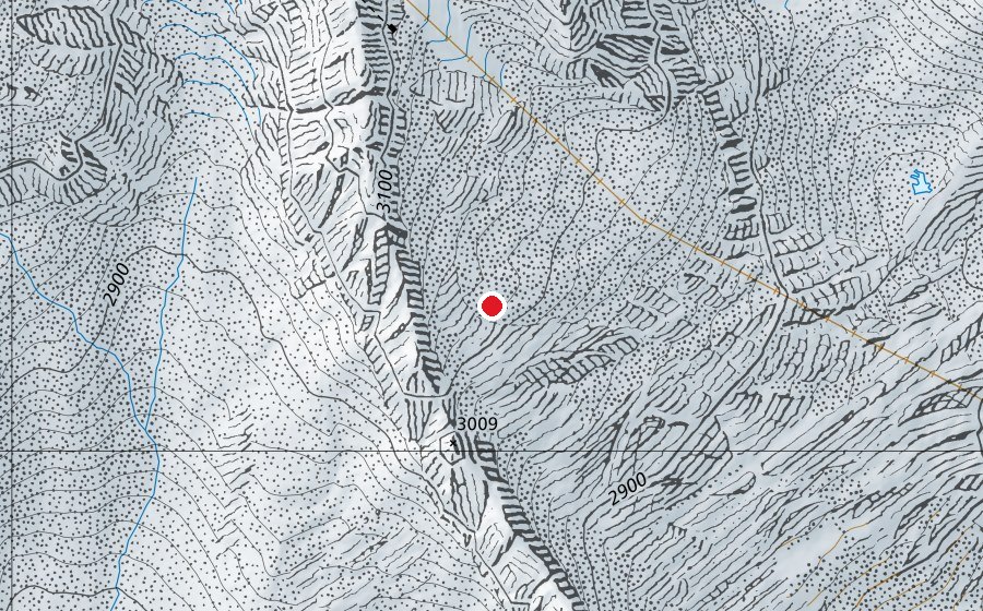 Mappa con la posizione di Belalp - Hohstock (Campo sportivo)