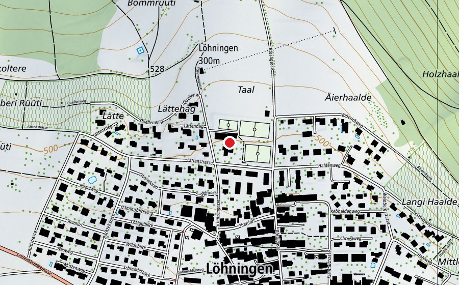 Mappa con la posizione di Bike-Technikpark (Campo sportivo)