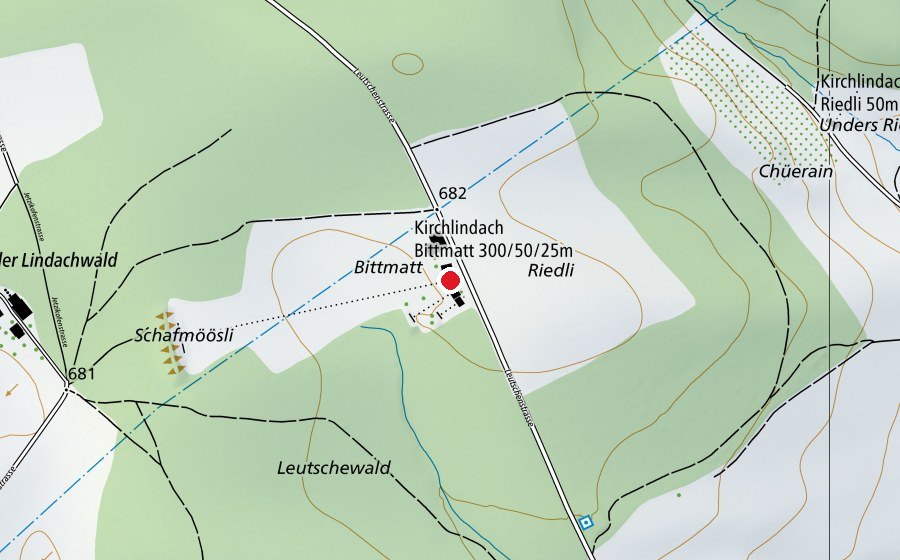 Mappa con la posizione di Bittmatt (Campo sportivo)