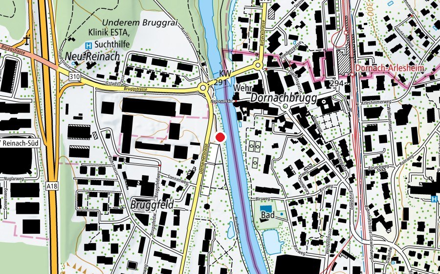 Carte indiquant l’emplacement de Boccia (Terrain de sport)