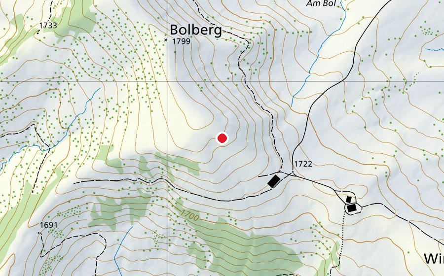 Mappa con la posizione di Bolberg (Campo sportivo)