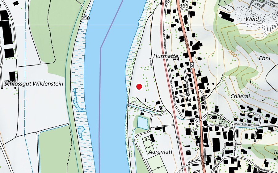 Map showing the location of BSC Aquila (Sports field)