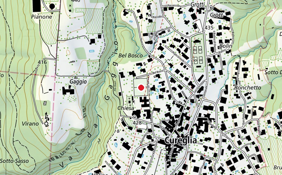 Mappa con la posizione di Calcio allievi (Campo sportivo)