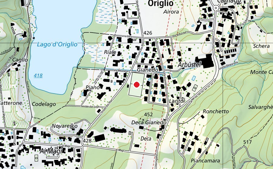 Mappa con la posizione di Campo Gianedo (Campo sportivo)