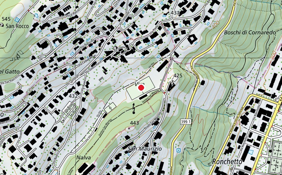 Mappa con la posizione di Campo Vira (Campo sportivo)