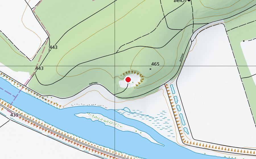 Carte indiquant l’emplacement de Combat-Schiessanlage Beich (Terrain de sport)