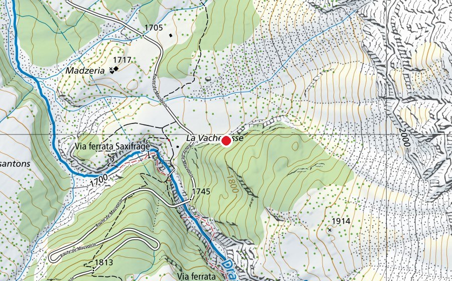 Carte indiquant l’emplacement de Dalle d'escalade de Madzeria (Terrain de sport)