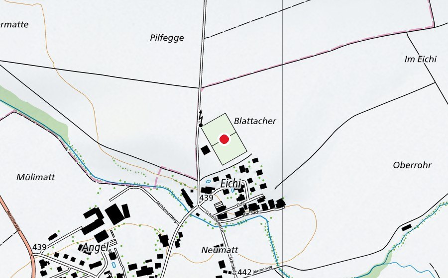 Mappa con la posizione di Eichi (Campo sportivo)