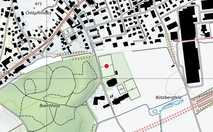 Mappa con la posizione di FC Bützberg (Campo sportivo)