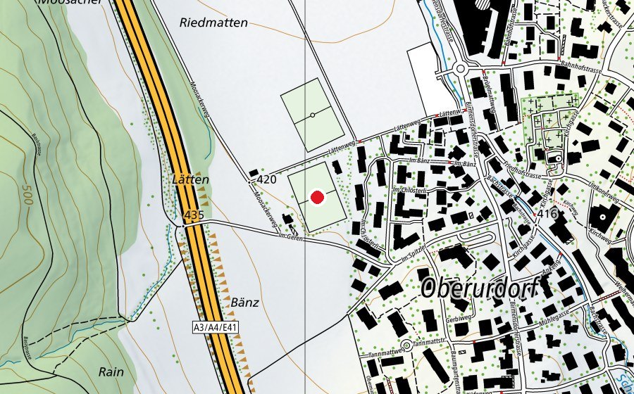Mappa con la posizione di FC Urdorf (Campo sportivo)