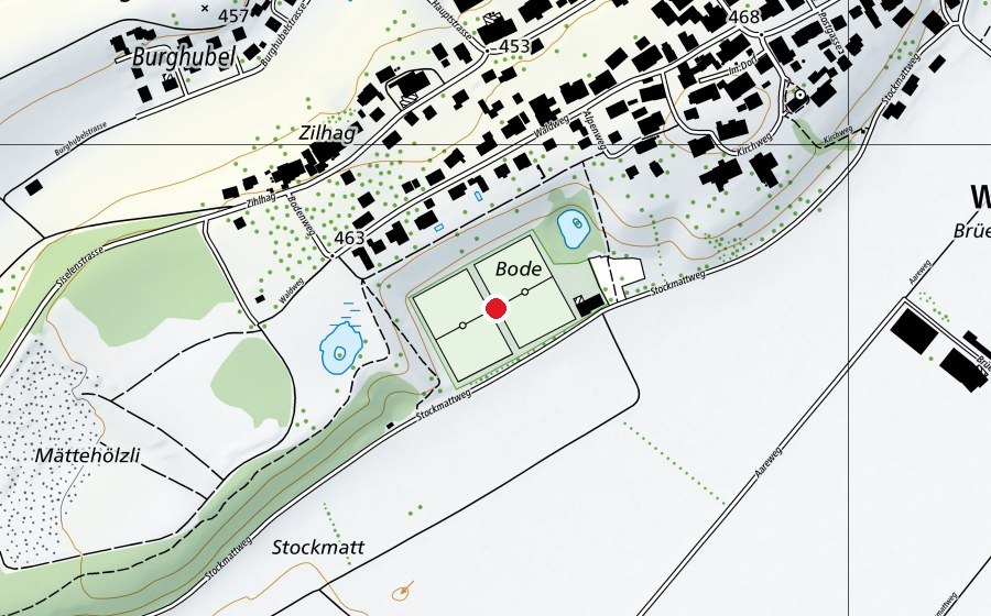 Mappa con la posizione di FC Walperswil (Campo sportivo)