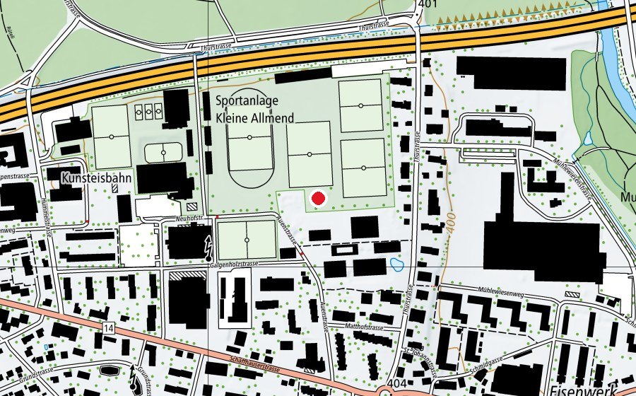 Carte indiquant l’emplacement de Fit 21 (Terrain de sport)