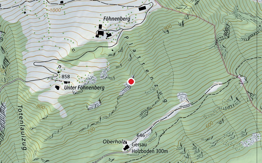 Carte indiquant l’emplacement de Föhnenberg (Terrain de sport)