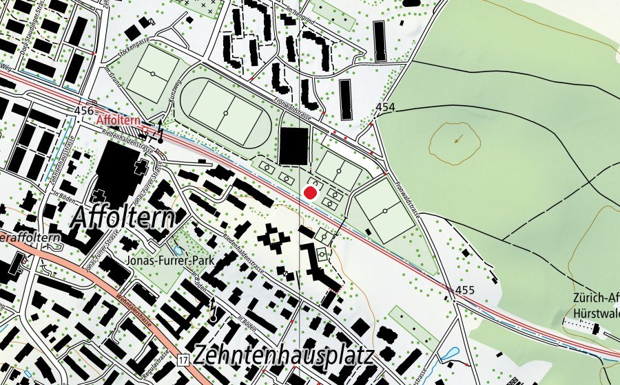 Karte mit dem Standort von Fronwald T4 (Sportplatz)