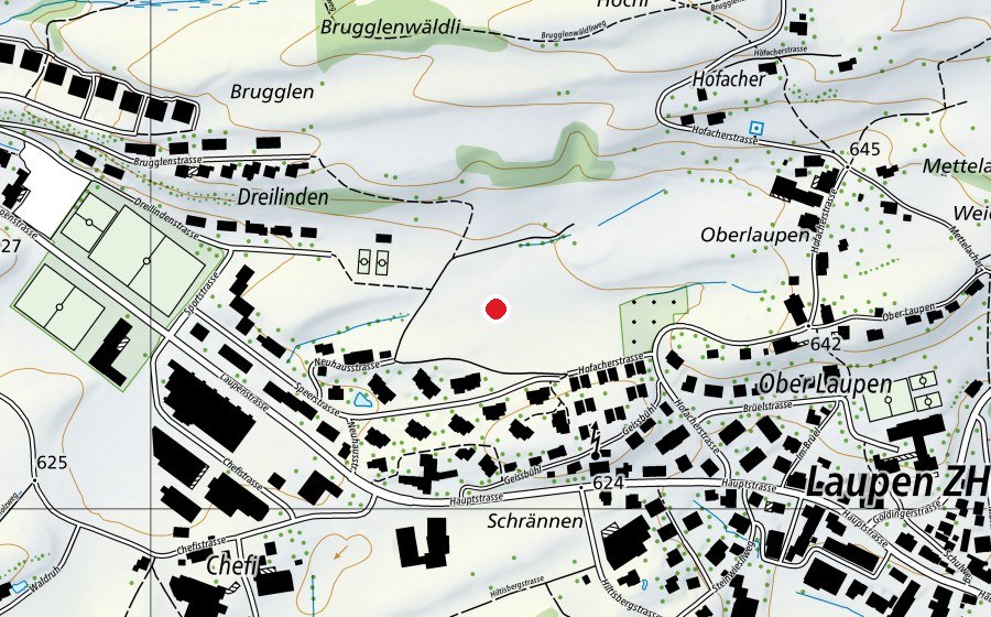 Mappa con la posizione di Fussballplatz Neuhaus (Campo sportivo)