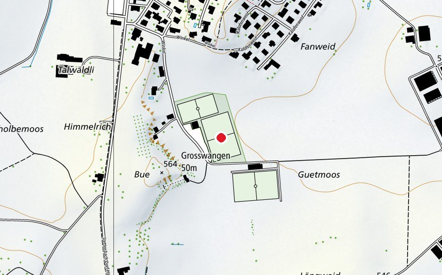 Mappa con la posizione di Guetmoos (Campo sportivo)