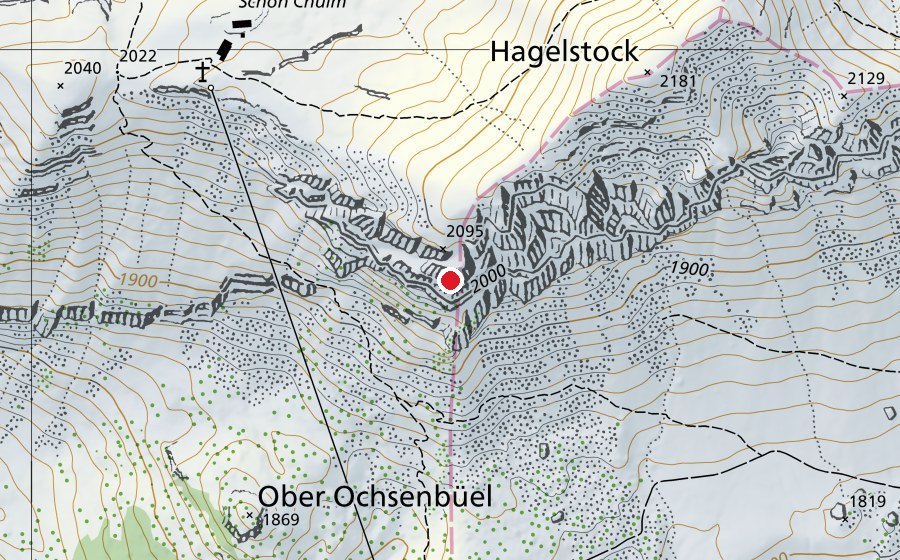 Mappa con la posizione di Hagelstock (Campo sportivo)