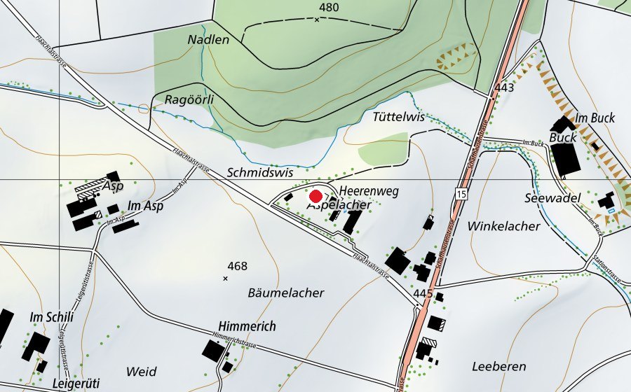 Carte indiquant l’emplacement de Hartpaltz (Terrain de sport)