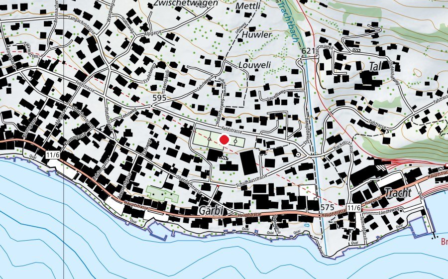 Mappa con la posizione di Hobacher (Campo sportivo)