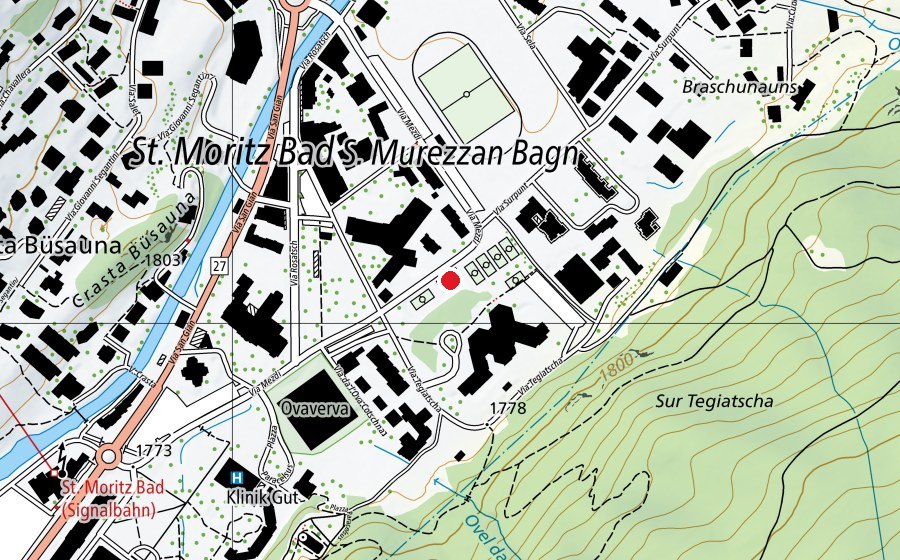 Carte indiquant l’emplacement de Hood Court (Terrain de sport)