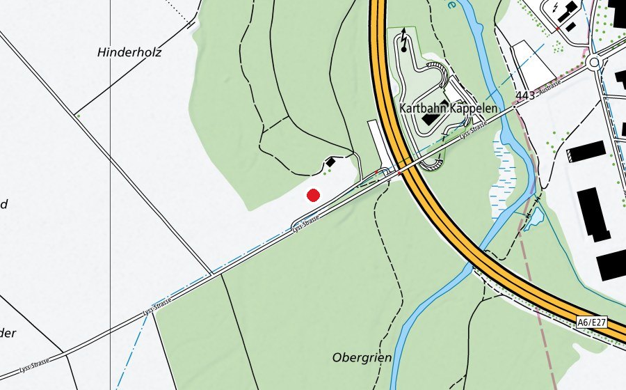 Carte indiquant l’emplacement de Hornusser (Terrain de sport)