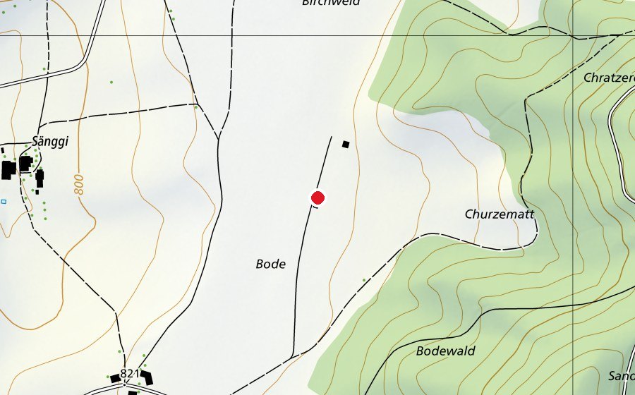 Carte indiquant l’emplacement de Hornussergesellschaft Diepoltshausen (Terrain de sport)