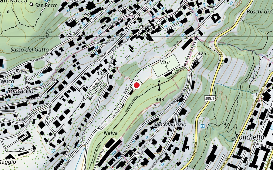 Map showing the location of In Line (Sports field)