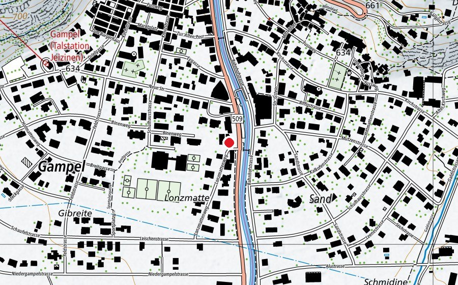 Carte indiquant l’emplacement de Jägerheim (Terrain de sport)