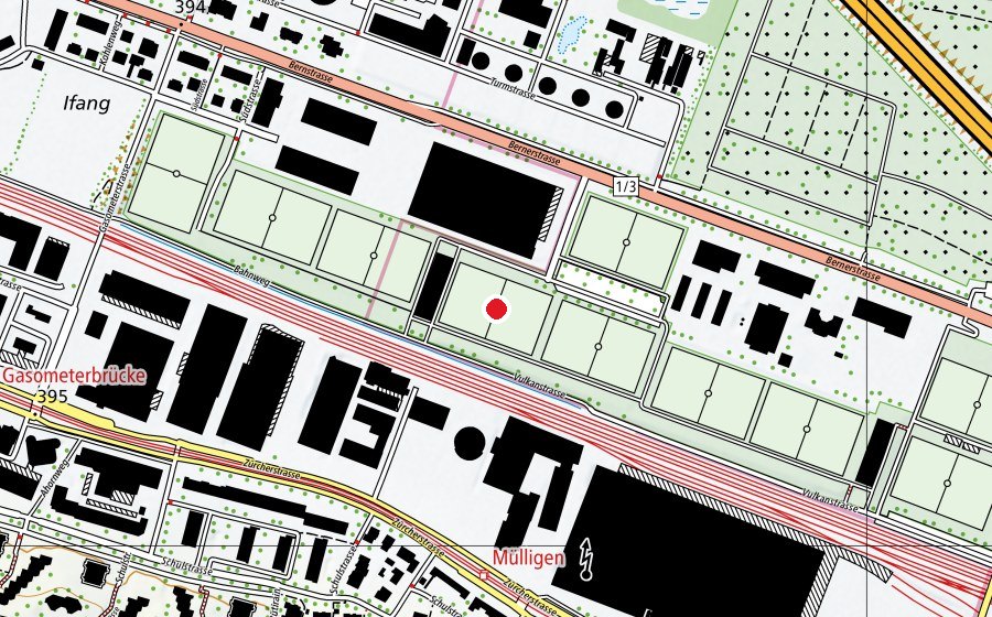 Karte mit dem Standort von Juchhof 2 KR4 (Sportplatz)