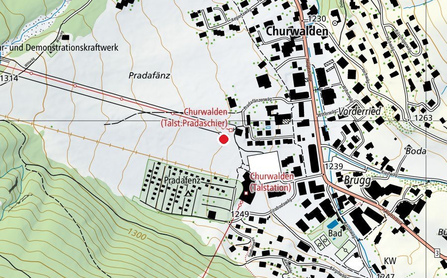 Mappa con la posizione di JumpZone 7075 (Campo sportivo)