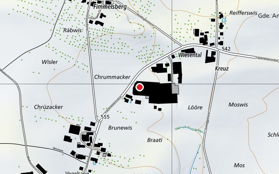 Mappa con la posizione di Kartbahn Fimmelsberg (Campo sportivo)