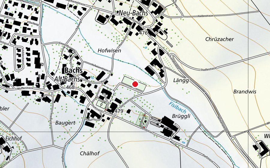 Mappa con la posizione di Korbball (Campo sportivo)