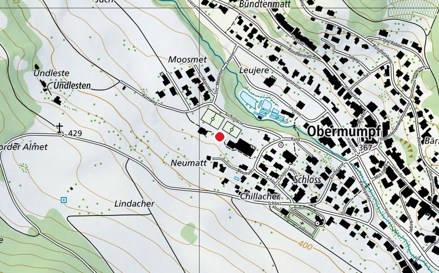 Carte indiquant l’emplacement de Kugelstossanlage (Terrain de sport)