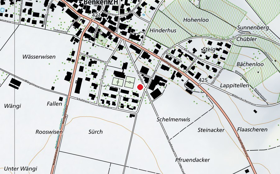 Carte indiquant l’emplacement de Kugelstossen (Terrain de sport)
