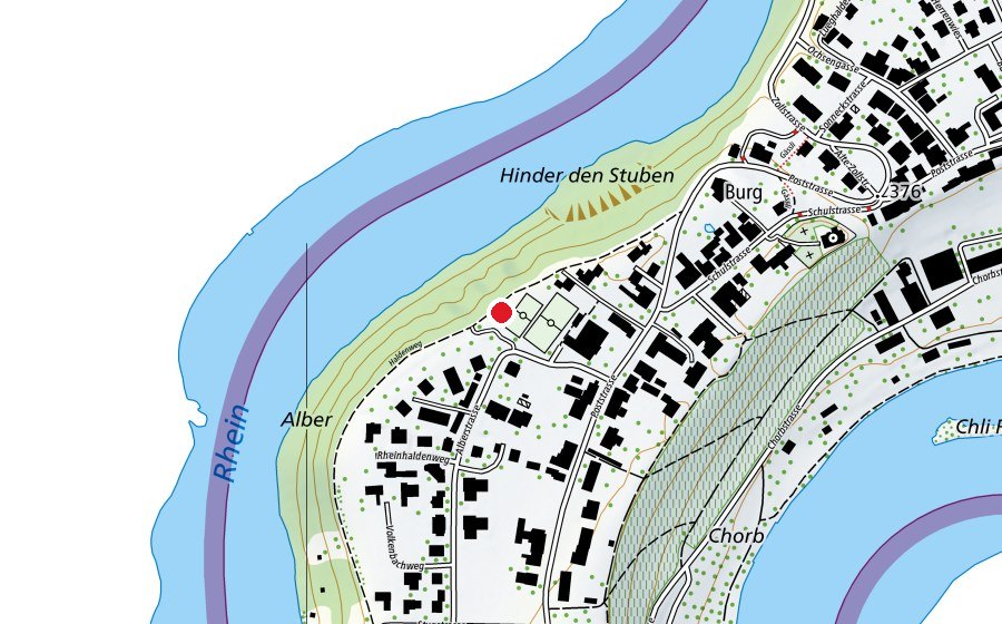 Carte indiquant l’emplacement de Kugelstossen (Terrain de sport)