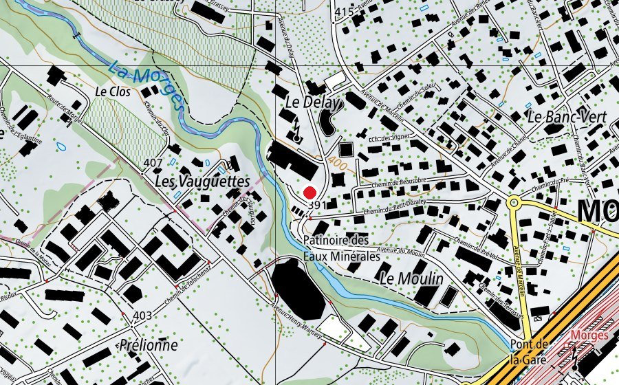 Carte indiquant l’emplacement de Le Colorado (Terrain de sport)