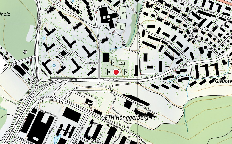 Carte indiquant l’emplacement de Lerchenberg T4 (Terrain de sport)
