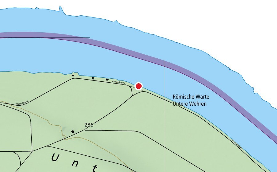Map showing the location of Lions Club Fricktal (Sports field)