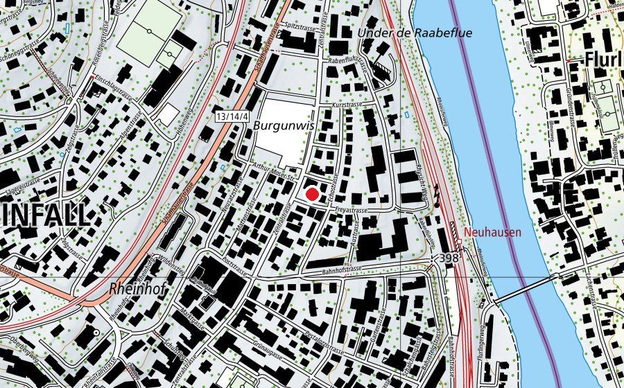 Karte mit dem Standort von Metropol (Sportplatz)