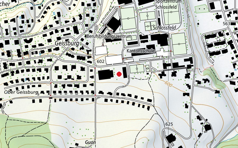 Mappa con la posizione di Minigolf (Campo sportivo)