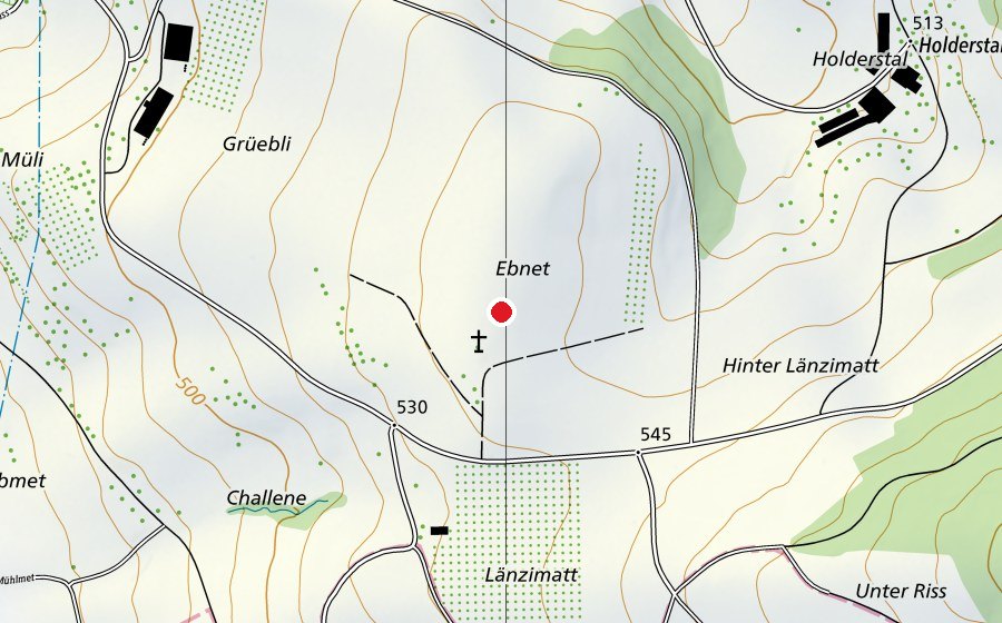 Carte indiquant l’emplacement de Modellflugplatz Linde (Terrain de sport)