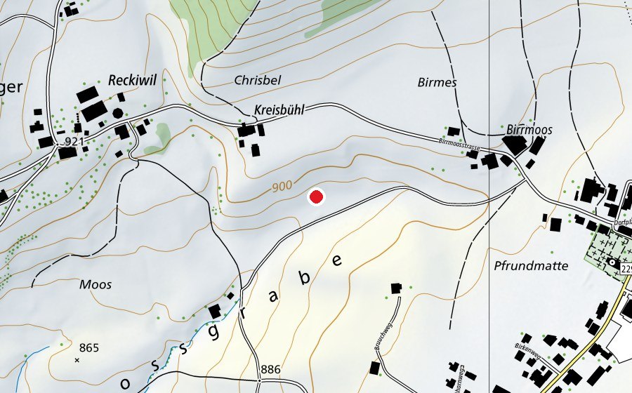 Map showing the location of Motocross Linden BE (Sports field)
