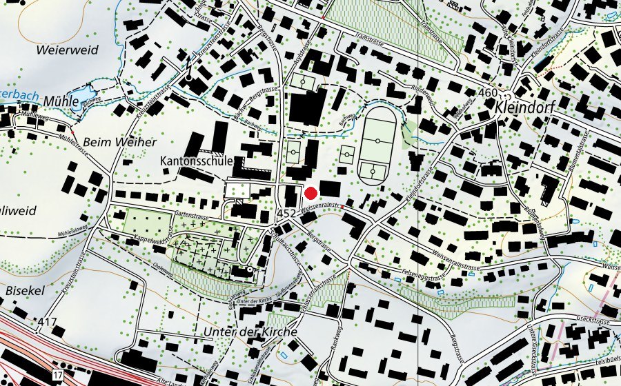 Mappa con la posizione di Mühlespiel (Campo sportivo)