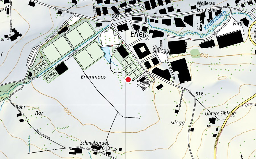 Mappa con la posizione di Multifunanlage (Campo sportivo)