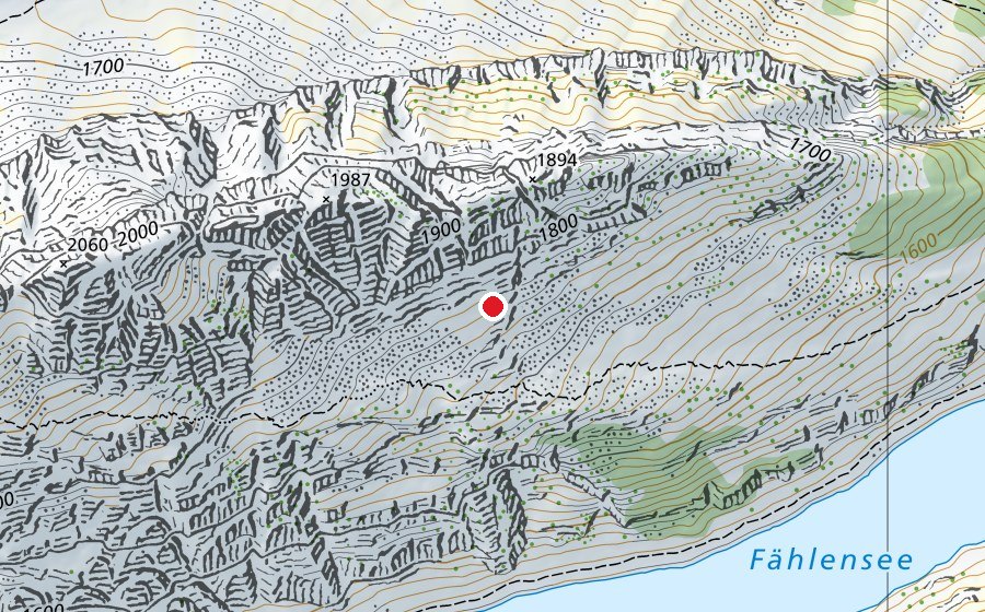 Carte indiquant l’emplacement de Neues Südplättli (Terrain de sport)