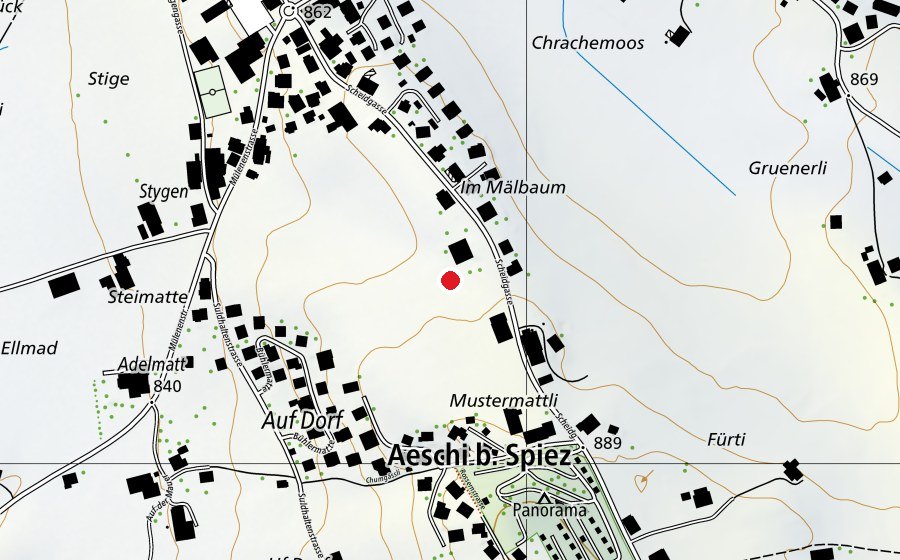 Mappa con la posizione di paddock (Campo sportivo)